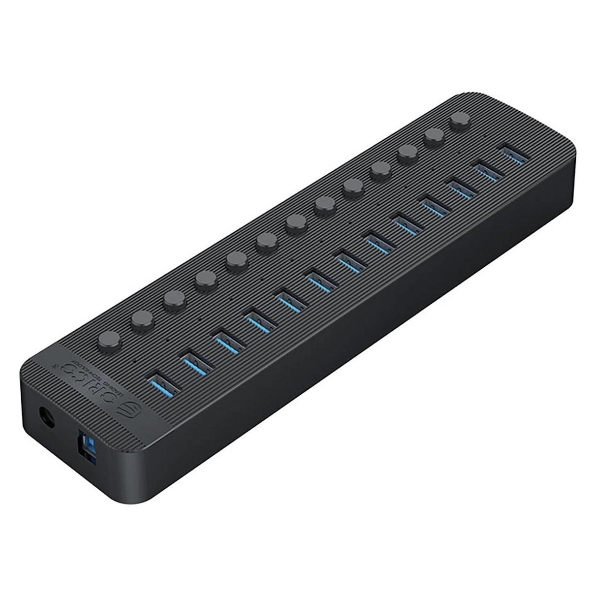 Orico Converter CT2U3-13AB 13x USB-A 3.0 Hub with Switches - Black (USB-A, 13 Ports) (6942227138095)