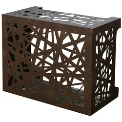 ARTIST Bronze Brown Corten Aluminium Klimaanlagenabdeckung L86 x T44 x H68 cm