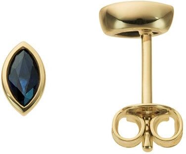 Paar Ohrstecker FIRETTI "Schmuck Geschenk Gold 333 Ohrschmuck Farbstein Edelstein Saphir", gold (gelbgoldfarben, blau, blau), Ohrringe, Damen, Gelbgold 333, Paar Ohrstecker, mit Saphir