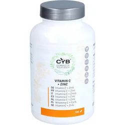 Cyb Vitamin C und Zink Hochdosiert Vegan 180 ST