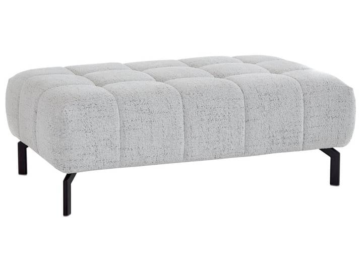 Beldomo Style XXL-Hocker VEGAS, Weiß, Stoff