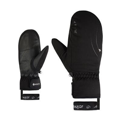Fäustlinge ZIENER "KAINOANI-Z GTX MITTEN", Damen, Gr. 8,5, schwarz, Materialmix, Handschuhe Fäustlinge