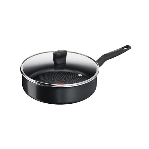 Tefal Start Easy hapjespan met deksel 24 cm Zwart
