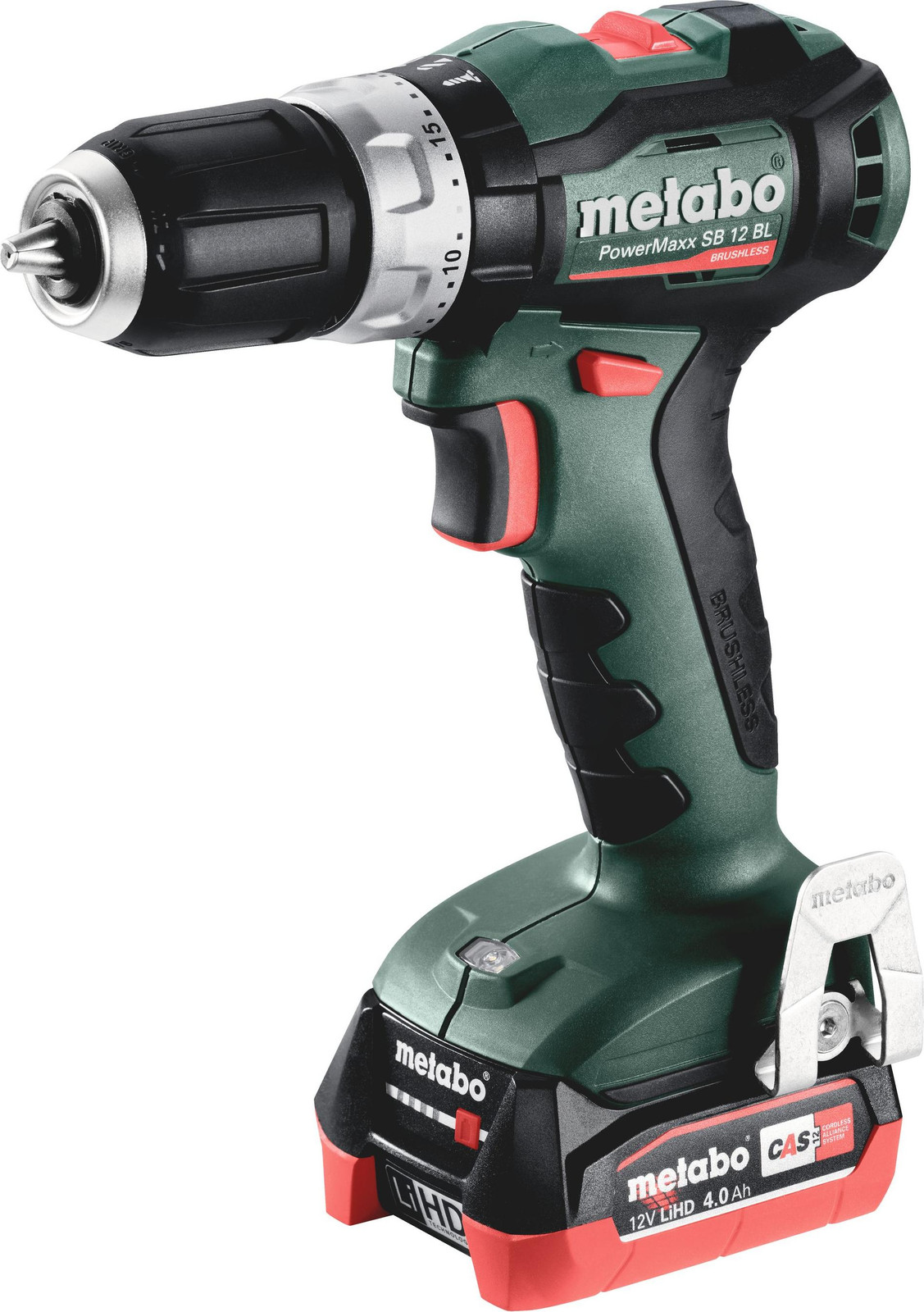Metabo PowerMaxx SB 12 BL boormachine met 2x 4,0Ah accu's