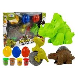 Lean Toys Plastilin-Set mit Dinosauriern und ihren Eiern (LT8523)