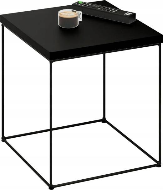 FutuStal Kwadratte salontafel van metaal zwart B/D/H: 40 x 40 x 43 cm