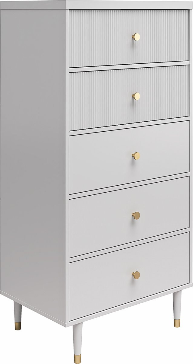 Notio Living Elizabeth Dressoir met 5 lades - Grijs