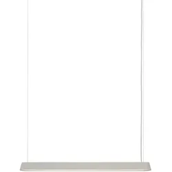 Muuto Linear LED Pendelleuchte, 87 cm, grau