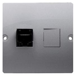 Kontakt Kontaktinis asmuo Simon Lizdas kompiuteris Simon Basic RJ45 kat. 5e inox (BMF51.02/21) (CAT5e) (BMF51.02/21)