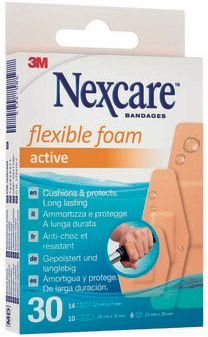Nexcare Pensos Rápidos Fléxiveis Active 30 un