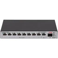 H3C LS-1600V2-10P-HPWR-GL (9 Ports), Netzwerk Switch, Schwarz, Grau