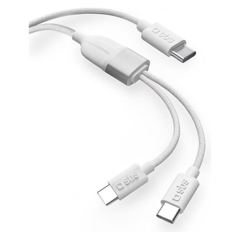 SBS Ladekabel (1.50 m, 60 W) (TECABLETCC2IN1)