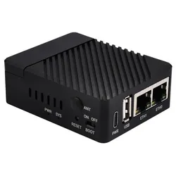 Waveshare CM4-DUAL-ETH-MINI, Dual Gigabit Ethernet, USB 2.0, 40PIN GPIO, TF-Kartensteckplatz, 5V