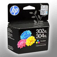 HP Tinte B7RT8AE 302XL 304XL CMY