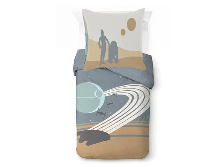 Jay Franco Kids Star Wars – Einzel-Bettwäsche-Set Superweich Mit Kissenbezug, NUR BETTBEZUG (Füllung Nicht Inklusive), Multicoloured,2-teilig Einzelbett