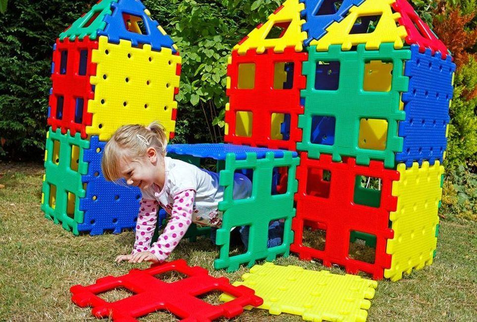Xl Polydron Set 3 36Tlg. Steck-Spielplatten