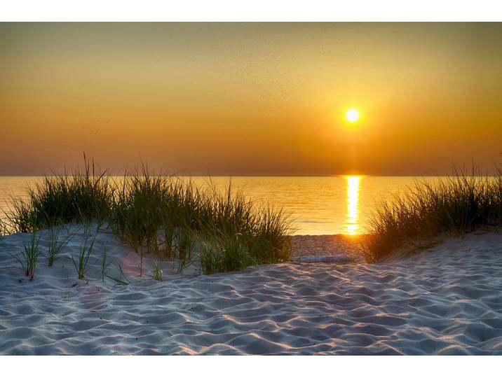 Fototapete PAPERMOON Dunes Lake Michigan , bunt, B:4m L:2,6m, Vlies, Tapeten, Fototapete