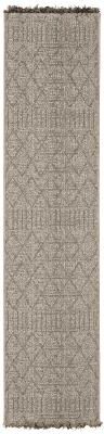 Style Haven Grayton Textured Geometric Beige/ Black Indoor-Outdoor Fringe Edge Rug
