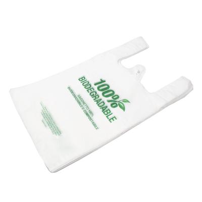 DayBays 1000 Stk. Bio Hemdchentragetaschen 30+17x60 cm 100% Biodegradable Bag weiß geblockt