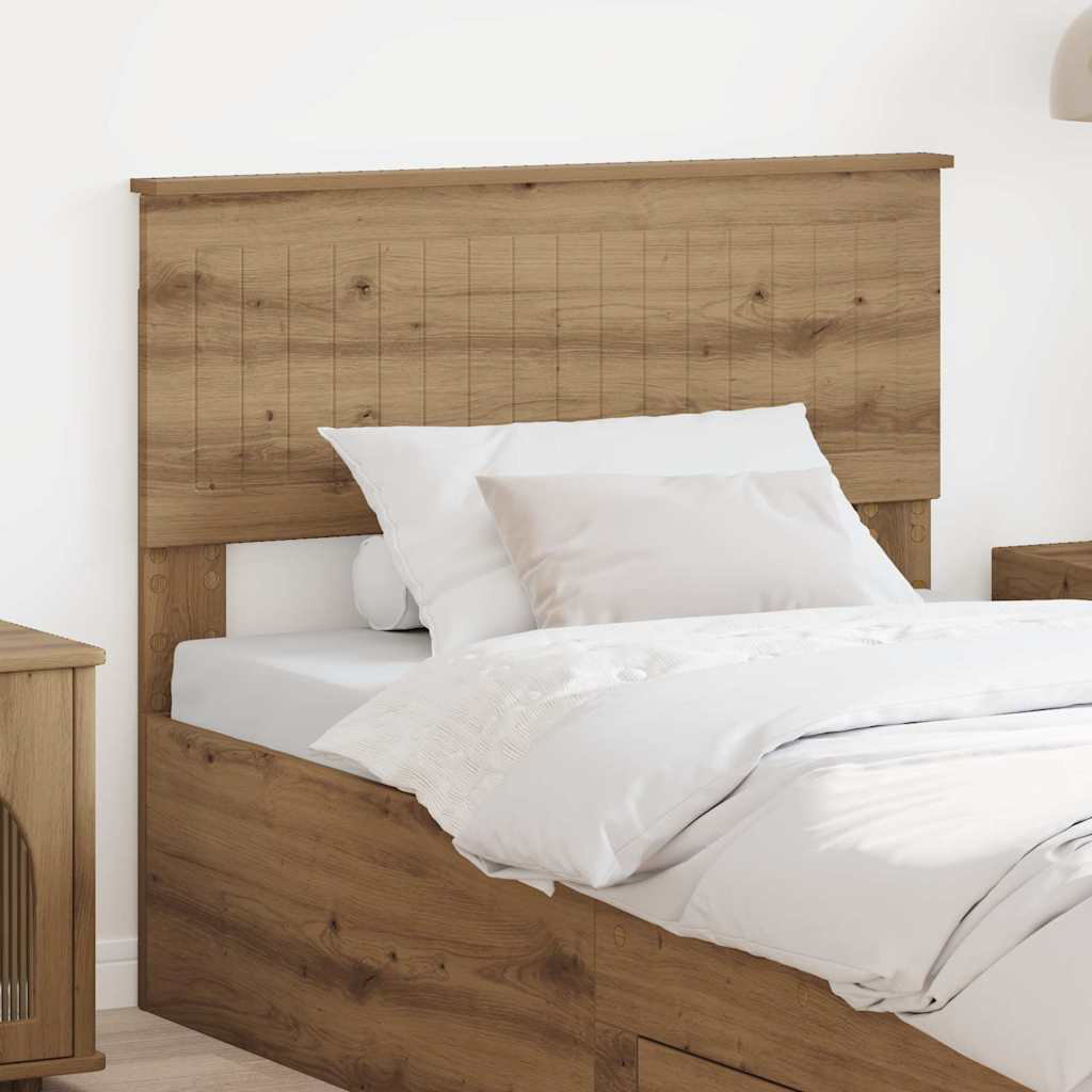17 Stories Panel Headboard Artisan Oak Twin