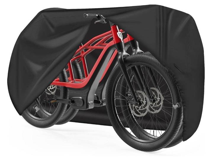 Fahrradabdeckung für 2 Fahrräder Outdoor Wasserdicht Heavy Duty 600D PolyurethanBeschichtung 208x96x119cm
