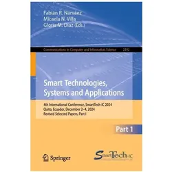 Smart Technologies, Systems and Applications, Fachbücher von Fabián R. Narváez, Gloria M. Díaz, Micaela N. Villa