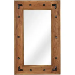 vidaXL Spiegel Akazienholz Massiv 50x80 cm