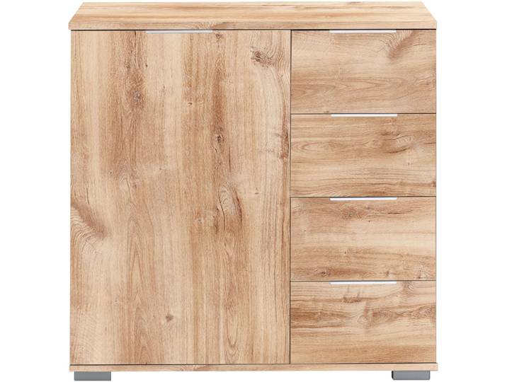 Kombikommode WIMEX Easy , braun (plankeneichefarben), B:82cm H:83cm T:40,5cm, Sideboards, Kombikommode