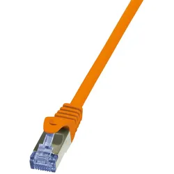 LogiLink Patchkabel PrimeLine, Cat.6A, S/FTP, orange, 1 m