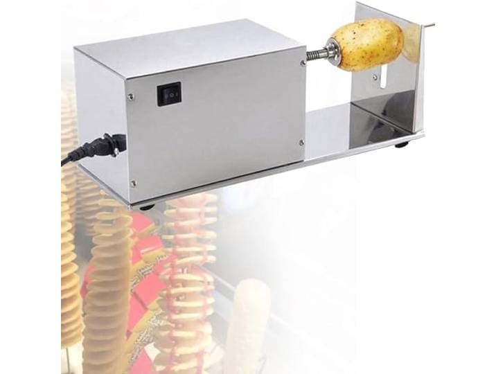 DPQYJPP Edelstahl Spiral Kartoffelschneider Gemüse Twister Kartoffelschneider Kartoffel Chips Maschine Obstschneider Spiralschneider Multifunktionale Schneidemaschine