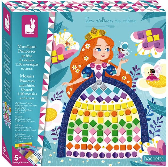 Mosaiques princesses et fées - Les ateliers du calme - Janod