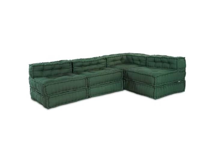 HNSMFPRE Modulares Sofa, Stoff, 4-teilig, Grün Sitzfläche aus atmungsaktivem Schaumstoff, flexibles Design, Verwendung im Innen- und Außenbereich, moderner Stil