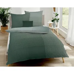 Kaeppel Mako-Satin Bettwäsche »Mapping« 257/23 jade 155x220 cm / 80x80 cm