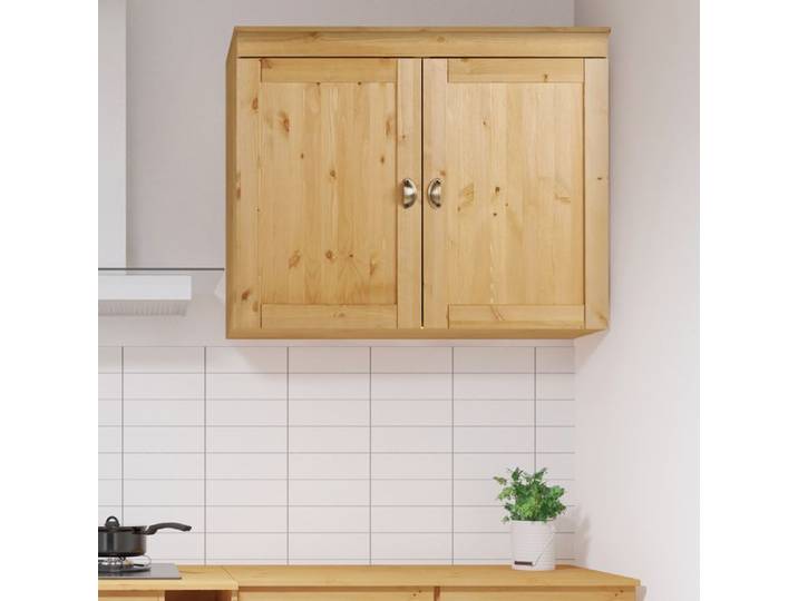 Armoire De Cuisine Murale En Pin Avec Deux Portes