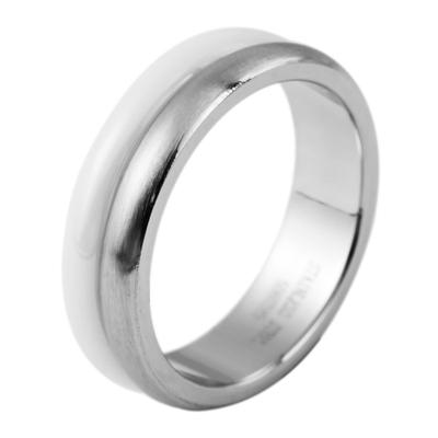 Fingerring ADELIA´S "Damen Ring aus Edelstahl" Gr. 52, weiß, Fingerringe, Damen, 52, Edelstahl, Fingerring