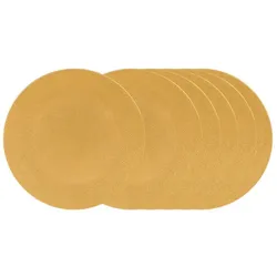 Brotteller Vésuvio safran 16 cm x6 - Gelb Rund Grès Table Passion