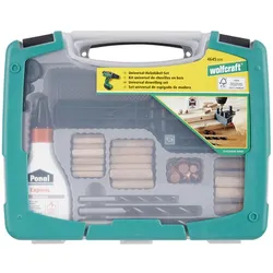 wolfcraft, Dübel, 1 Universal-Meisterdübler-Set 78-tlg. (79 Stk.)
