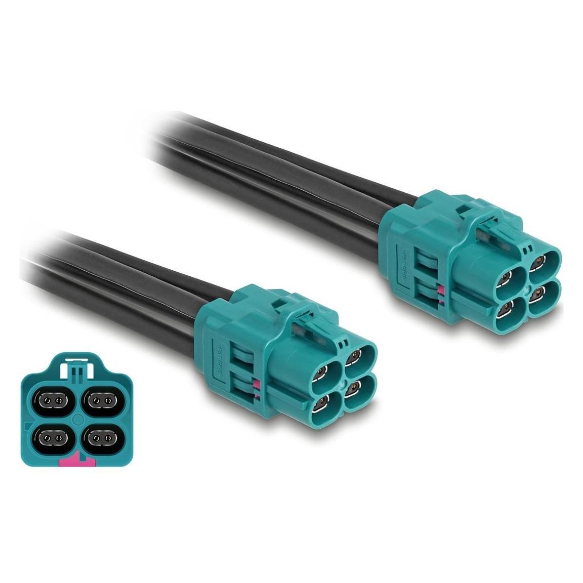 Delock Kabel HDMTD Z quad Buchse zu HDMTD Z quad Buchse 1 m (1 m) (90340)