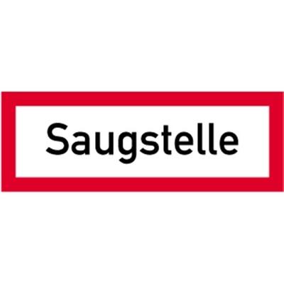 Schild Saugstelle, Alu, reflektierend RA1, 297x105 mm