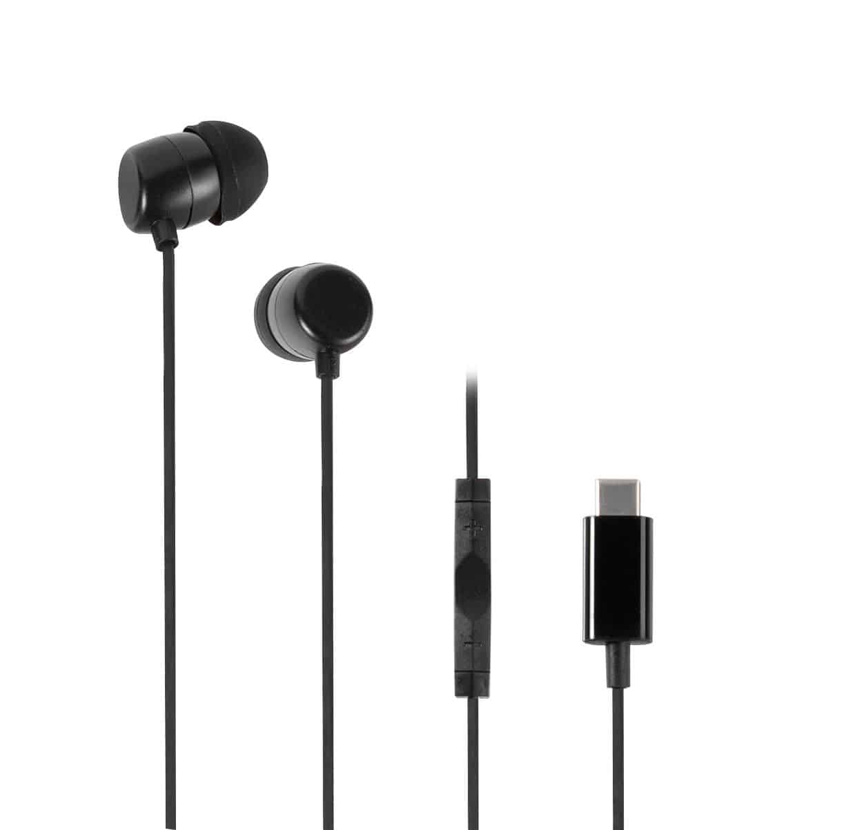 Vivanco In-Ear Kopfhörer kabelgebunden USB Typ-C 61752 WEVVSP10USBC-BK (Schwarz)