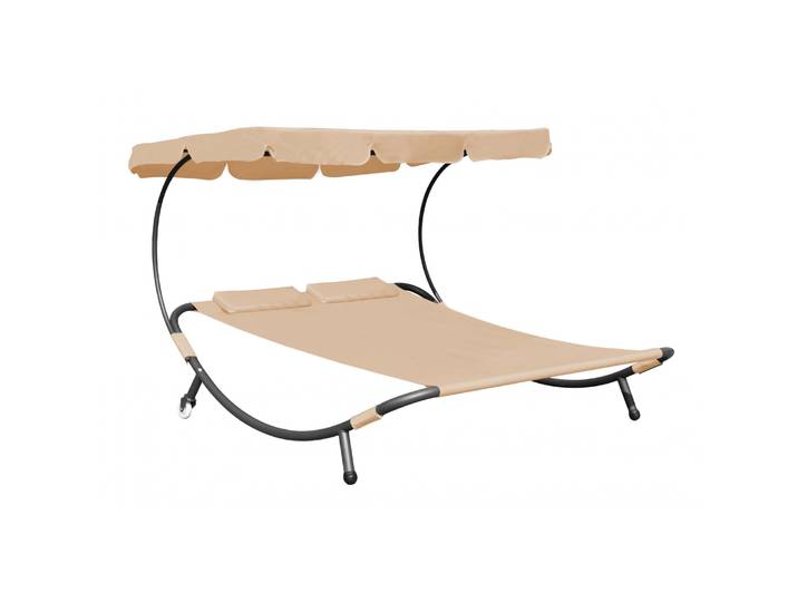 Sonnenliege 2 Personen beige
