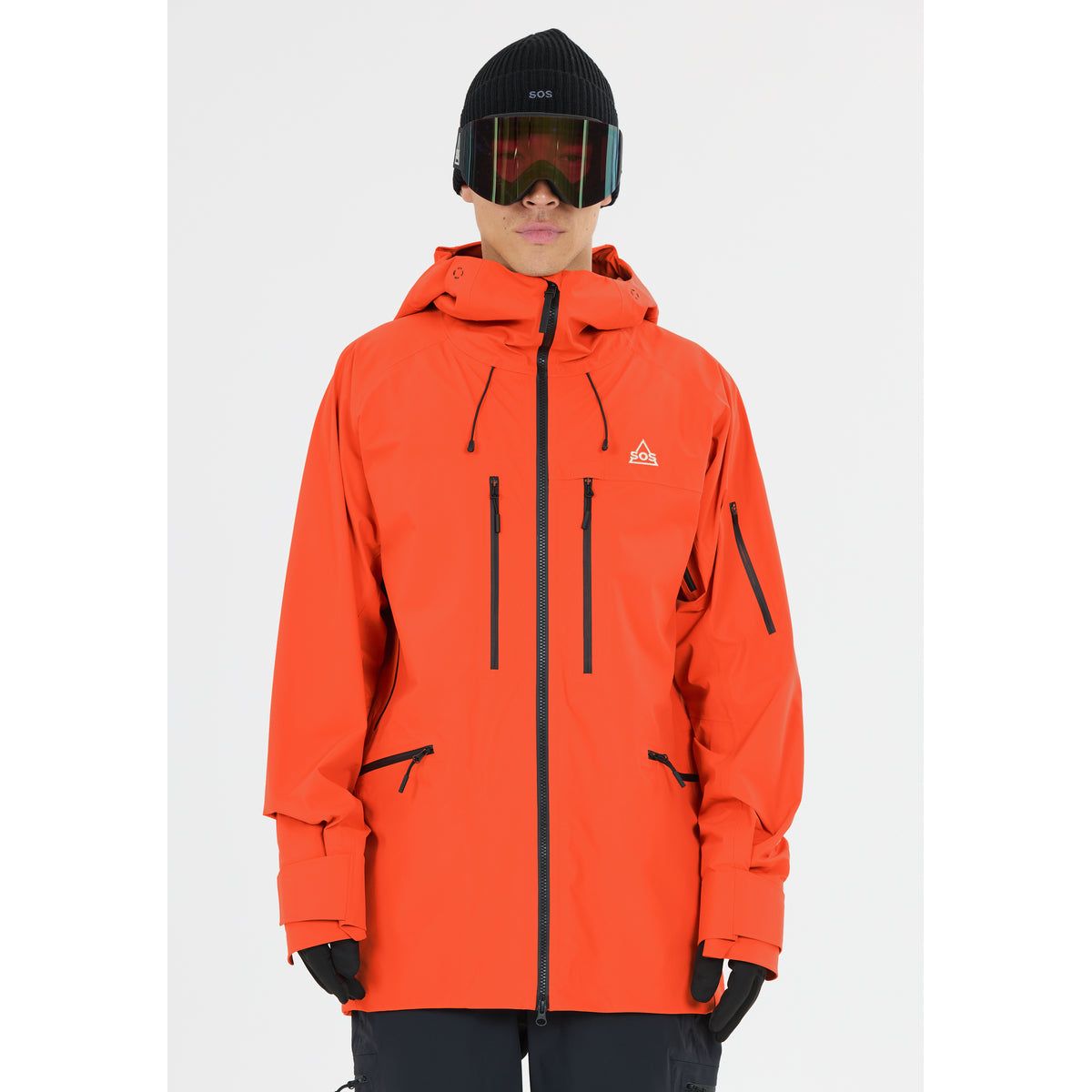 SOS Kula M 3L Shell Jacket spicy orange (5107) S SOS253100-5107-S