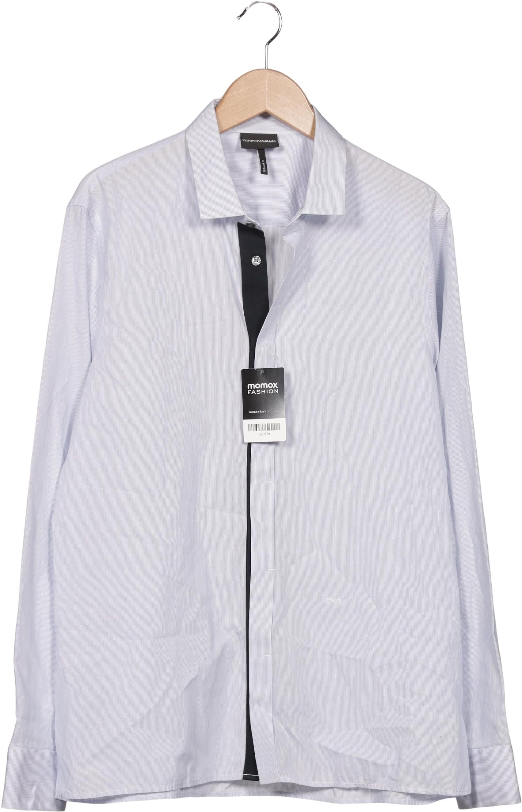 Giorgio Armani Emporio Armani Herren Hemd, Hellblau, Gr. Xxl, Baumwolle - Second Hand