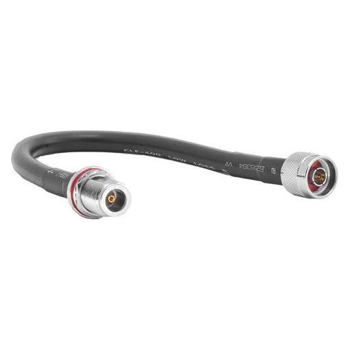 Varia HDF400 Low Loss-Kabel, 0.3 m, N-Stecker auf N-Buchse (Antennenkabel) (N plug+CLF400+N jack bulk o-ri)