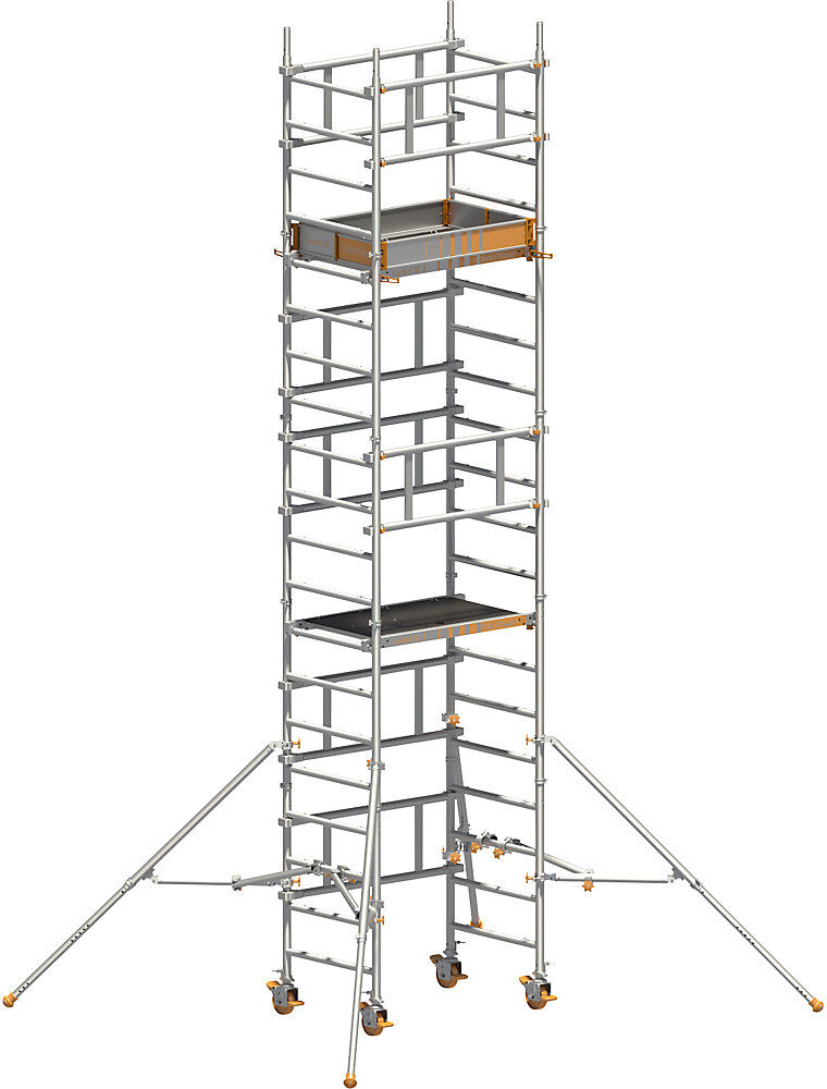 Ein-Personen-Fahrgerüst SoloTower, Plattformgröße 1,15 x 0,8 m, Arbeitshöhe 6,15 m Layher
