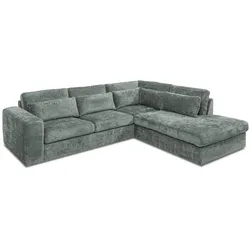 SOMETA Ecksofa Bolzano Stoff Grau