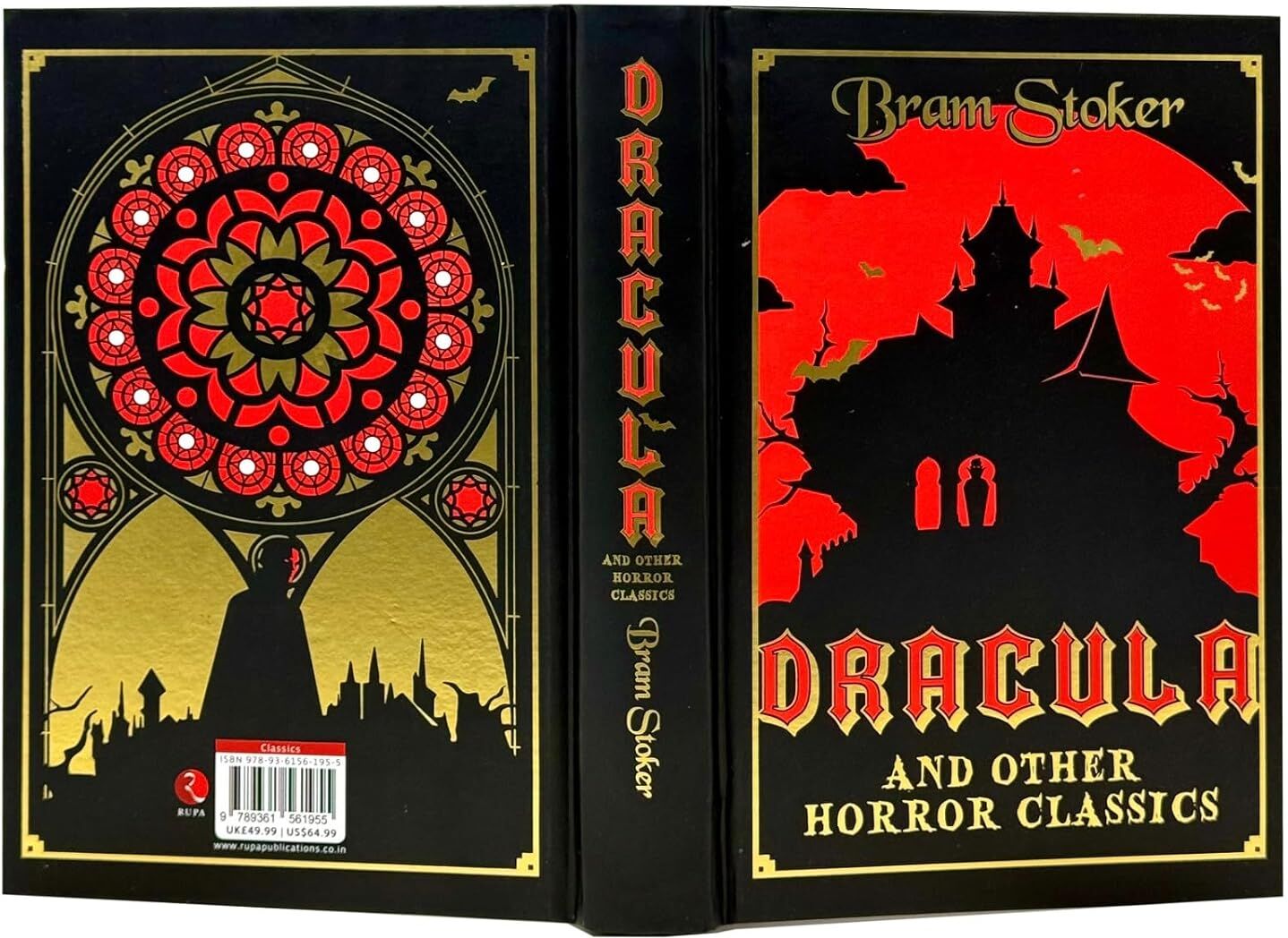 Rupa Publications Dracula and Other Horror Stories by Bram Stoker - Sprayed Edge Hardback Gothic Horror Classic - Gift-Ready Collectible Edition for Adult Fiction