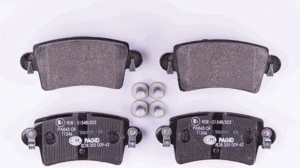 HELLA 8DB 355 009-421 Brake pad set