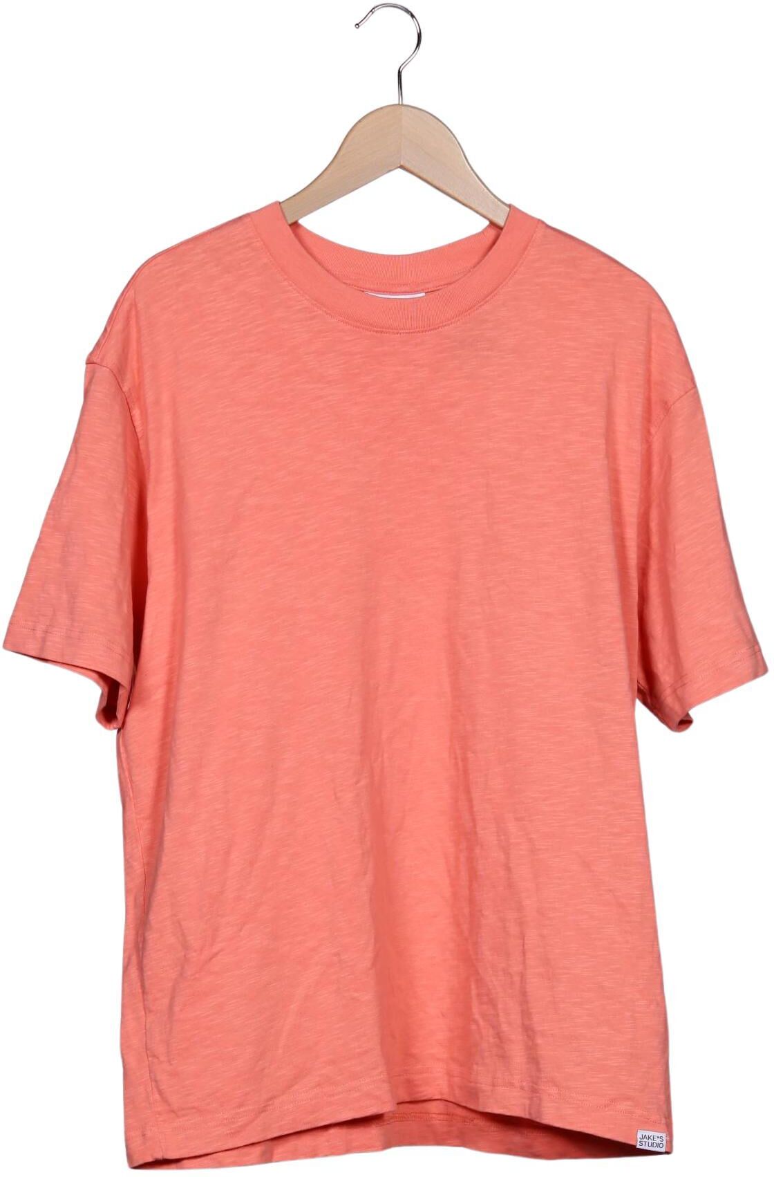 Jake s Herren T-Shirt, Orange, Gr. L, Baumwolle - Second Hand