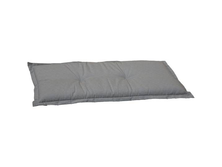 Gardenson Bankauflage, Hellgrau, Textil, meliert, Füllung: Schaumstoff, Fleece, 45x7x100 cm, pflegeleicht, Gartenmöbel, Gartenkissen & Auflagen, Bankauflage